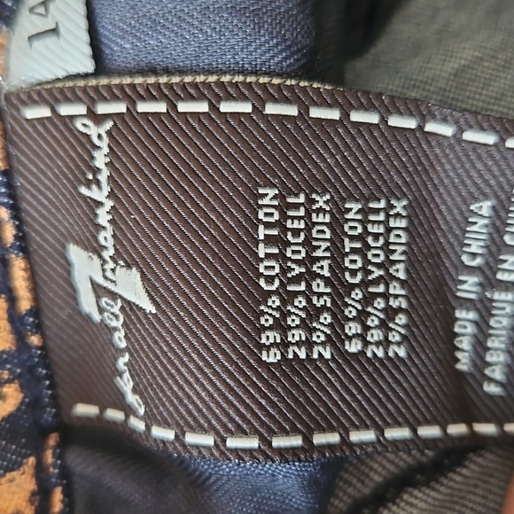 Brown and Black Skinny Jeans with Leopard Print - Picture 7 of 8